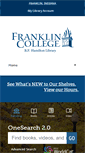 Mobile Screenshot of library.franklincollege.edu