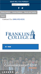 Mobile Screenshot of franklincollege.edu